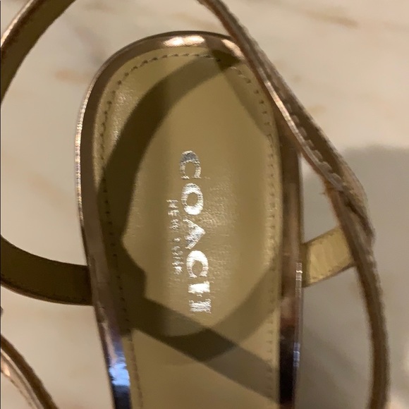 Coach metallic sandals - Picture 2 of 6